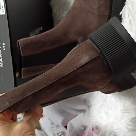 Marc Fisher LTD Bermida Dark Brown Leather Boots 🆕 With 🎁 - Picture 7 of 7